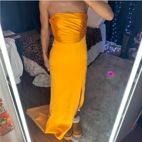 Orange Yellow Corset Dress - Picture 6 of 6